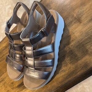Collection by Clarks Metallic Strappy Sandals